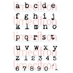 Mini alphabet - Étampe